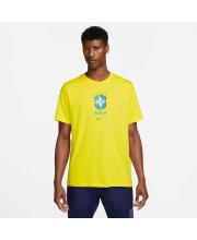 Camiseta Nike Brasil Crest Masculina Amarela